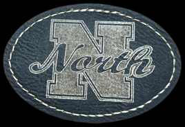 Chunk Twist Cuffed BLACK Beanie Hat with NORTH Logo Patch