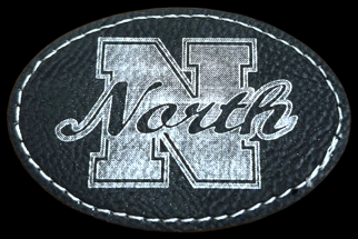 Chunk Twist Cuffed BLACK Beanie Hat with NORTH Logo Patch