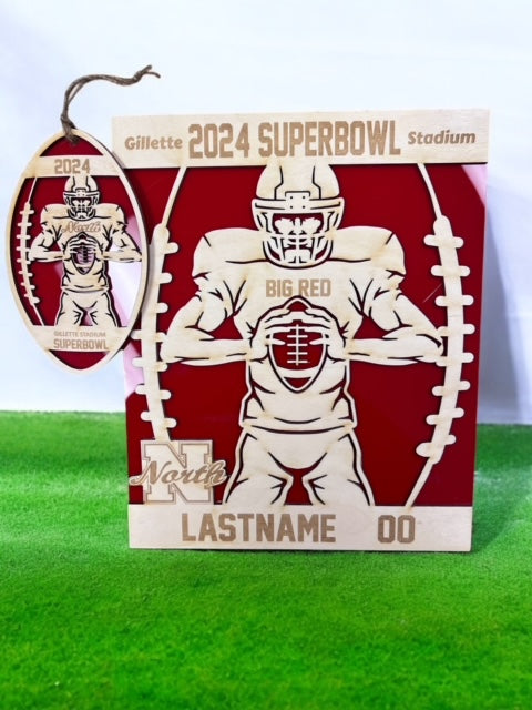 PERSONALIZED NORTH SUPERBOWL PLAQUE (see note for info)