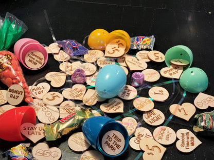 EASTER EGG TOKENS, Egg stuffers, egg fillers, reward tokens, easter bunny, easter treat, easter basket