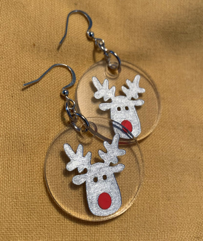 Acrylic Holiday Earrings