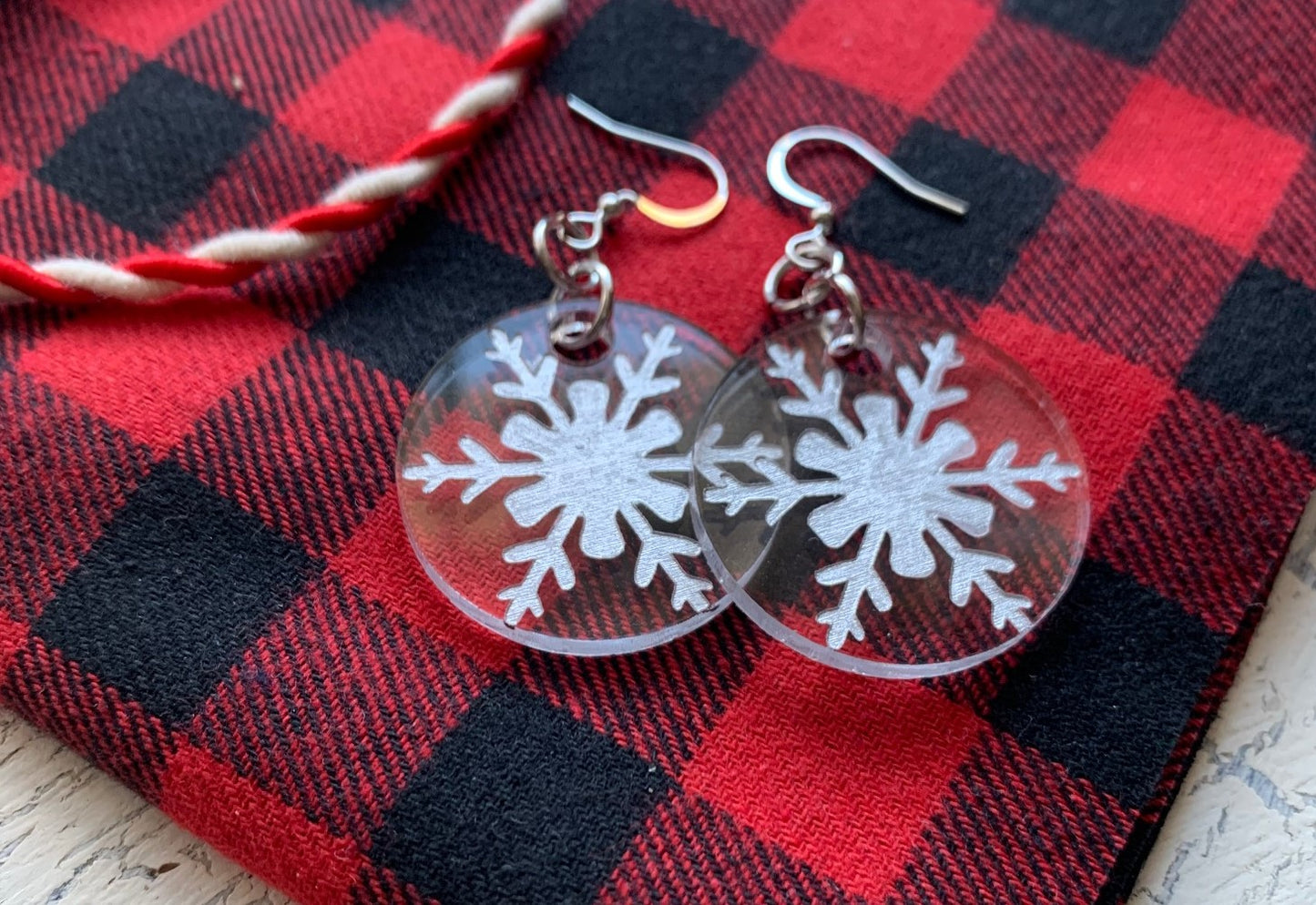 Acrylic Holiday Earrings