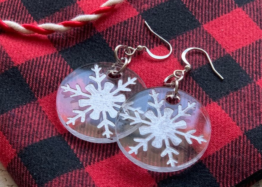 Acrylic Holiday Earrings