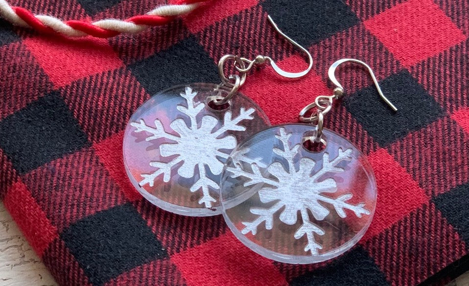 Acrylic Holiday Earrings