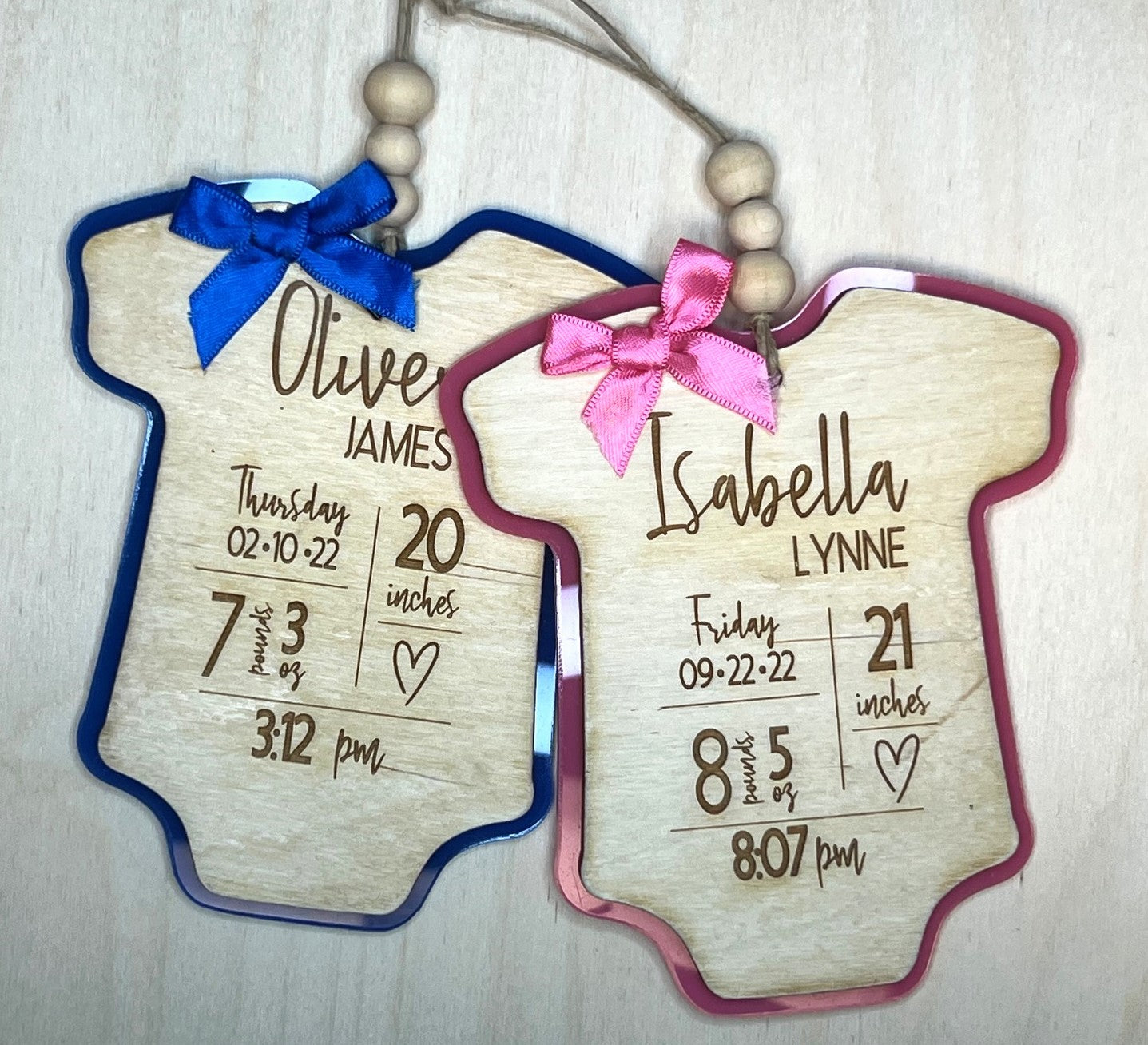 Baby Birth Announcement Onesie Sign