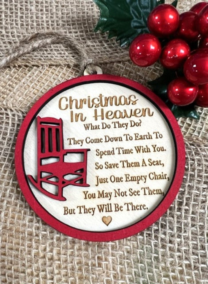 Christmas in Heaven Ornament Decoration or Gift