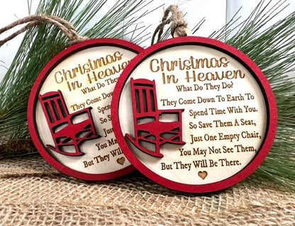 Christmas in Heaven Ornament Decoration or Gift